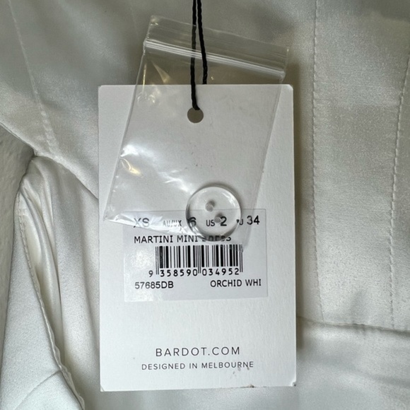 Bardot Bodice Corset Mini Dress White X-Small Party Cocktail - Picture 7 of 9